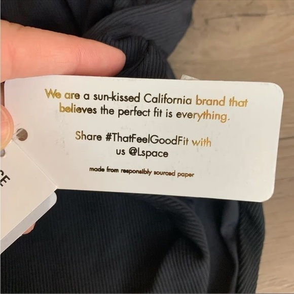 L*SPACE Phoebe Classic One-ShoulderRib Black One-Piece Swimsuit 8 - Picture 11 of 13